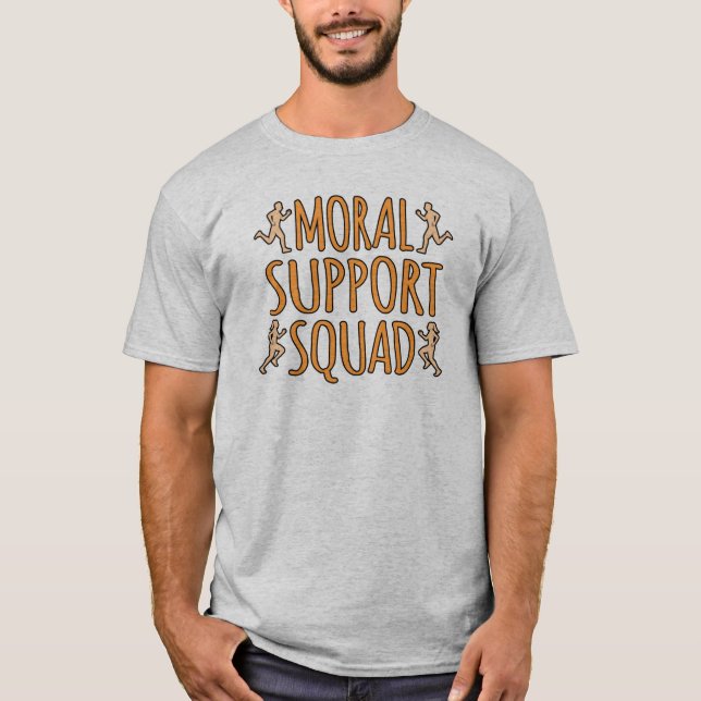 Moral Support Squad Half Marathon Runner Running G T-Shirt (Front)