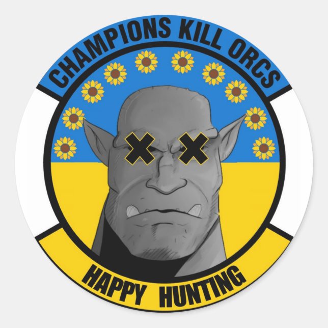 Morale Patch v3 Classic Round Sticker (Front)