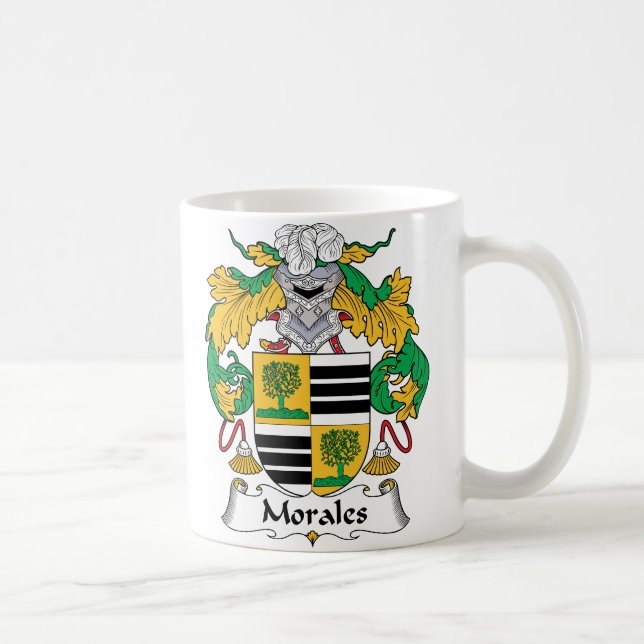 Morales Family Crest Coffee Mug (Right)
