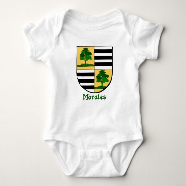 Morales Family Shield Baby Bodysuit (Front)