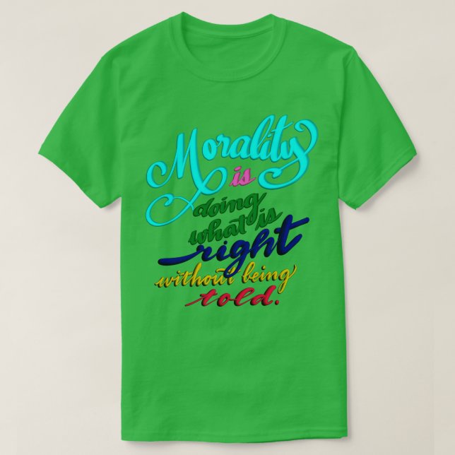 Morality definition TShirt (Design Front)