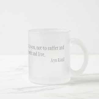 Morality Frosted Glass Coffee Mug