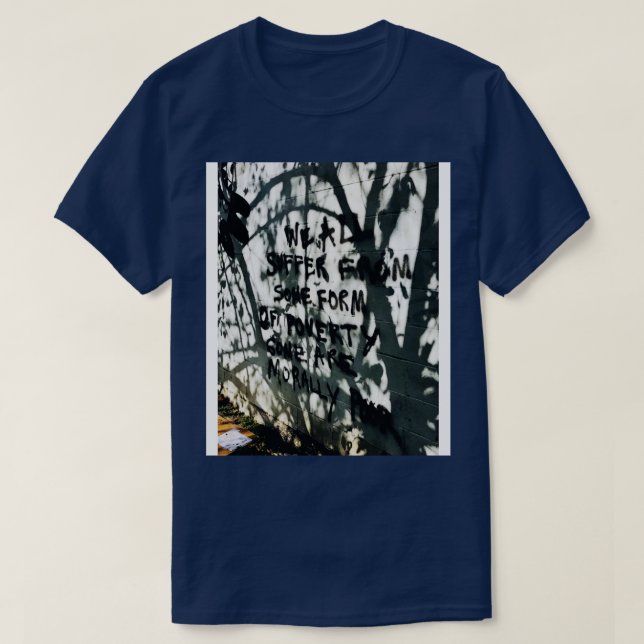 Morally Poor graffiti TShirt (Design Front)