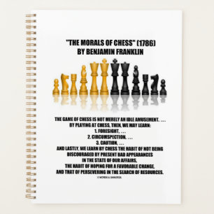 Morals Of Chess Benjamin Franklin Reflective Chess Planner