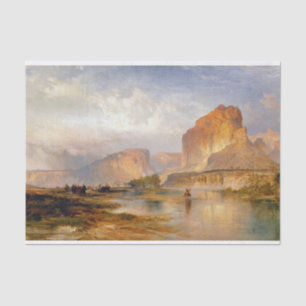 Moran Cliffs of Green River Painting Tissue Paper