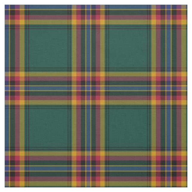 Moran Tartan Forest Green Irish Plaid Fabric (Swatch)