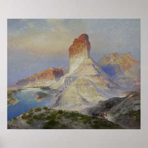Moran - The Castle Rock Green River Wyoming Poster