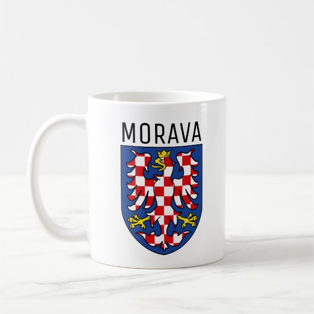 Moravia coat of arms - CZECHIA Coffee Mug (Left)