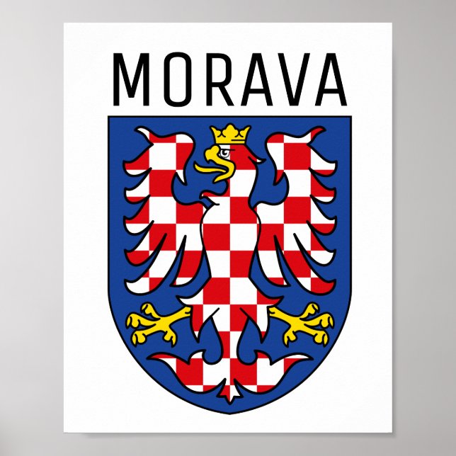 Moravia coat of arms - CZECHIA Poster (Front)