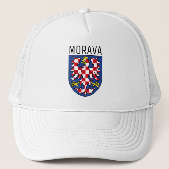 Moravia coat of arms - CZECHIA Trucker Hat (Front)