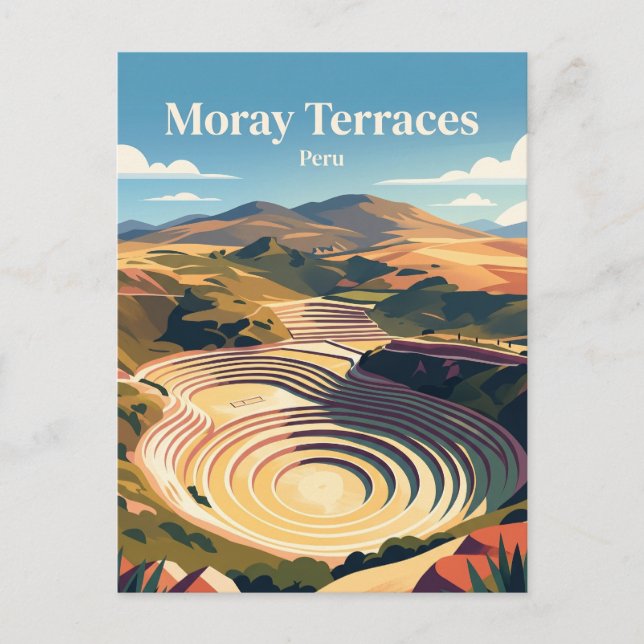 Moray Archaeological Site Peru Postcard (Front)