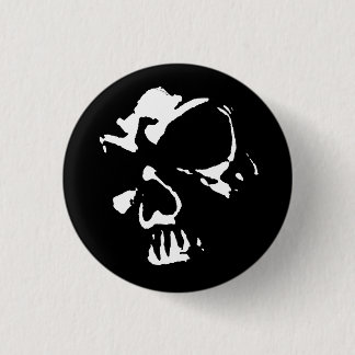 Morbid Skull 3 Cm Round Badge