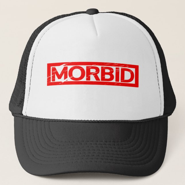 Morbid Stamp Trucker Hat (Front)