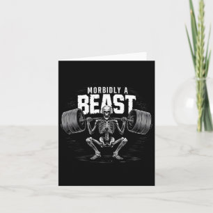 Morbidly A Beast Funny Sarcastic Meme Card