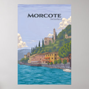 Morcote Switzerland Travel Poster