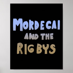 Mordecai And The Rigbys Ringer Y2k Retro T-shirt.p Poster