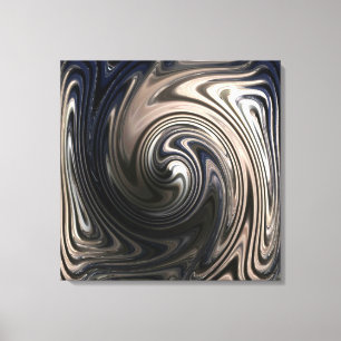 Mordern Blue Metal Canvas Print