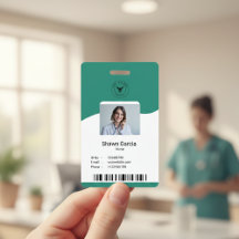 Mordern simple Medical ID Badge