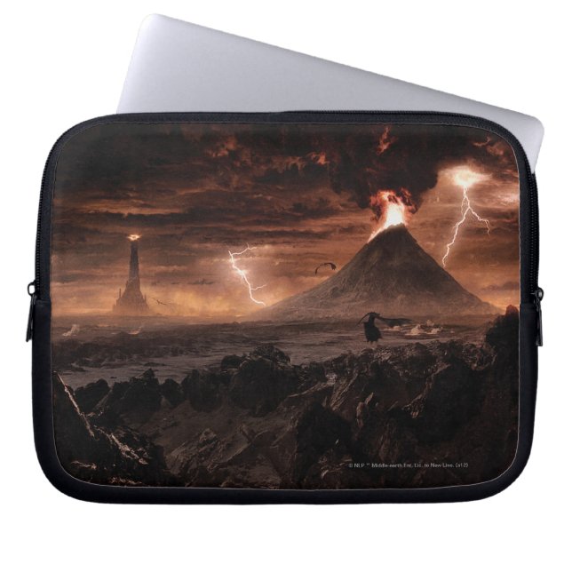 Mordor Lightning Storm Laptop Sleeve (Front)