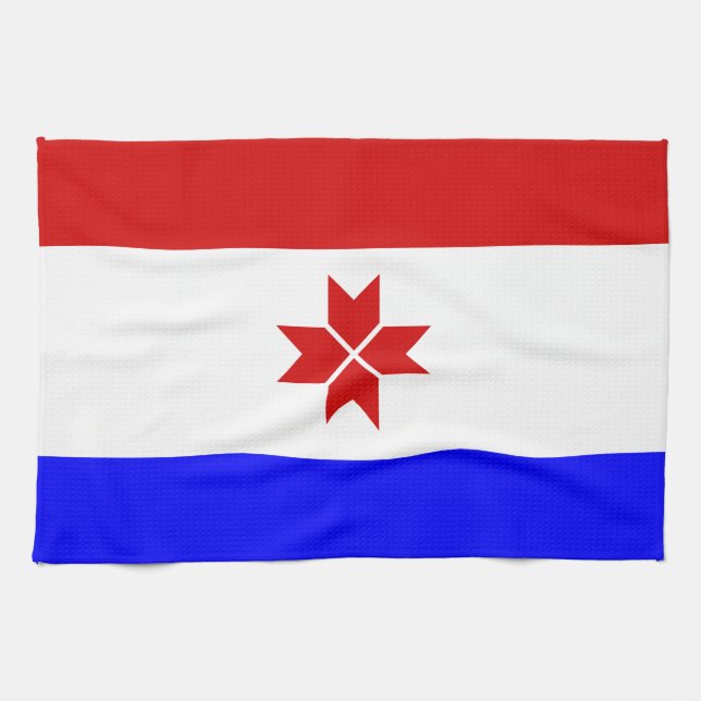 Mordovia Flag Tea Towel (Horizontal)
