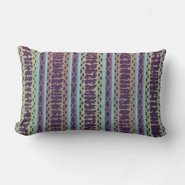 More 1960's Wallpaper Lumbar Cushion (Front)