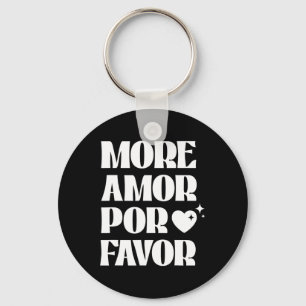 More Amor Por Favor' Retro Love Valentine Aestheti Key Ring