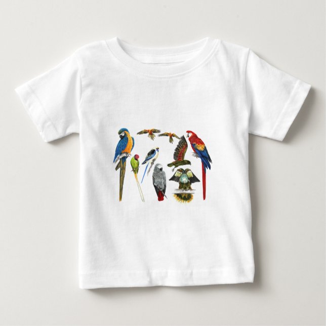 more and more Parrots for all your gifts Baby T-Shirt (Front)