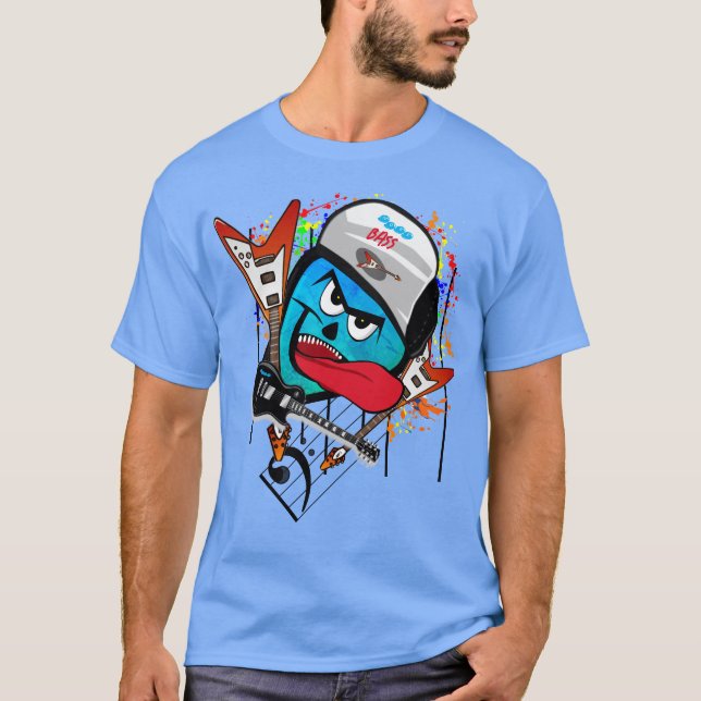 More Bass Twisted Clef 3.0 Rock T-Shirt (Front)