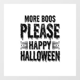More Boos Please Vintage Halloween Typography Desi
