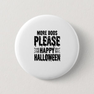 More Boos Please Vintage Halloween Typography Desi 6 Cm Round Badge