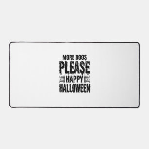More Boos Please Vintage Halloween Typography Desi Desk Mat