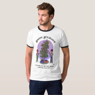 More Cat Christmas Men's Ringer T-Shirt