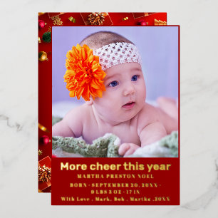 More cheer this year cute 2 photo red Christmas