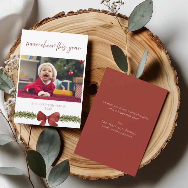 More Cheer This Year New Baby Christmas Card (Creator Uploaded)