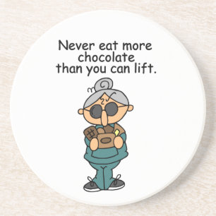 More Chocolate Humour Coaster