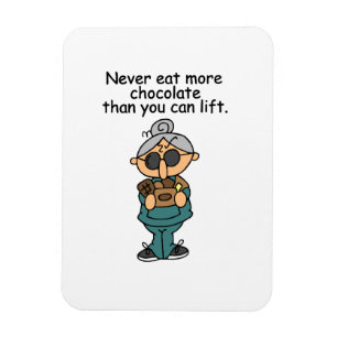 More Chocolate Humour Magnet