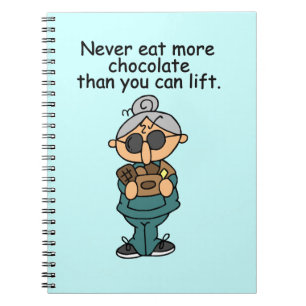 More Chocolate Humour Spiral Notebook