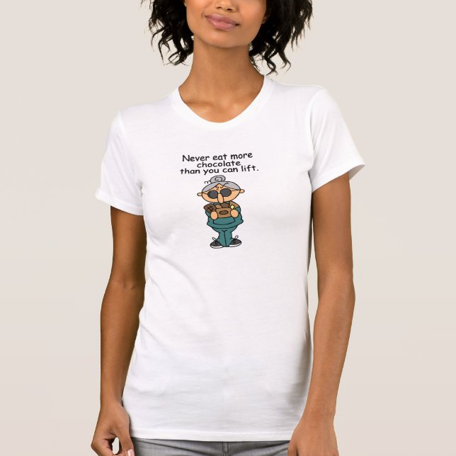 More Chocolate Humour T-Shirt (Front)