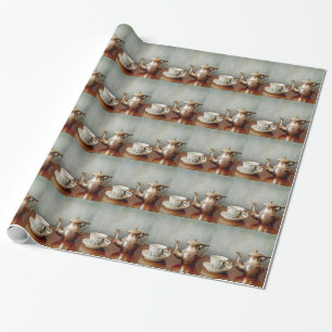 More coffee for your morning start up! wrapping paper
