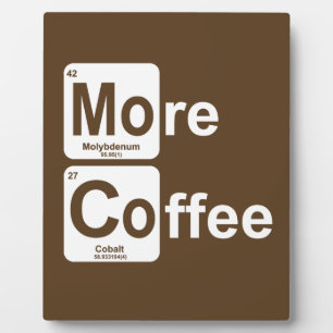 More Coffee Periodic Table Plaque