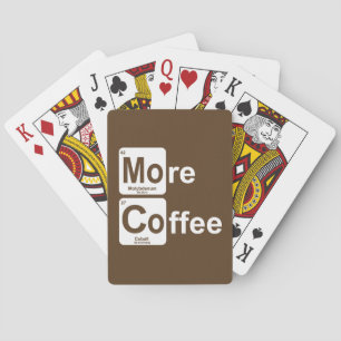 More Coffee Periodic Table Playing Cards