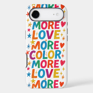 More Colour More Love Playful Rainbow Typography D
