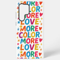 More Colour More Love Playful Rainbow Typography D