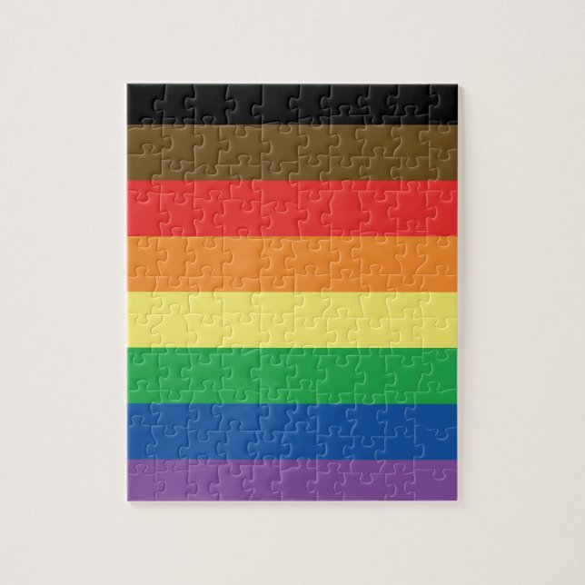 More Colour More Pride Rainbow Customisable LGBT Jigsaw Puzzle (Vertical)