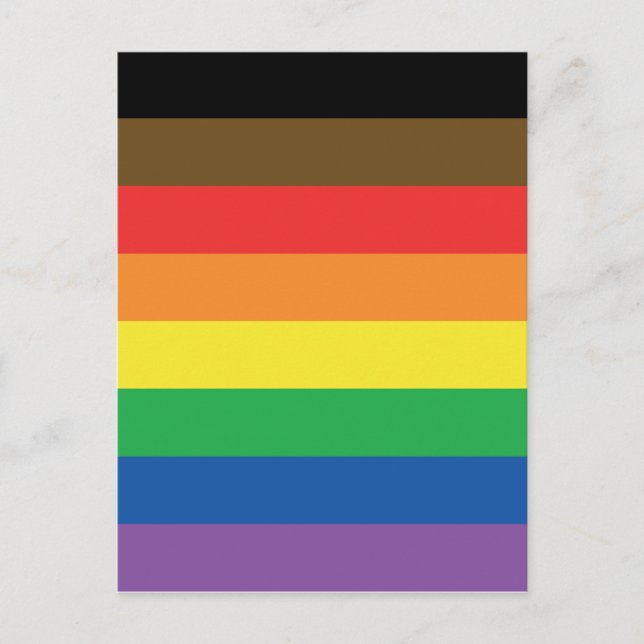 More Colour More Pride Rainbow Customisable LGBT Postcard (Front)