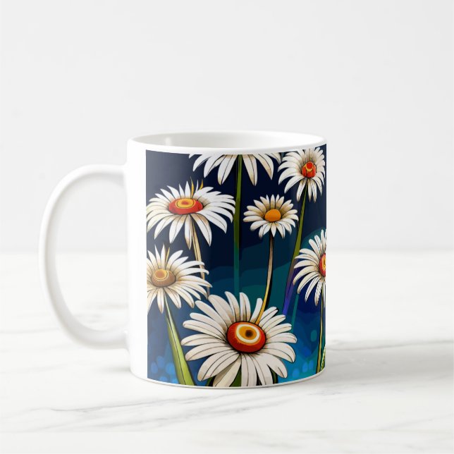 More Daisies: Floral Fun and Joy Coffee Mug (Left)