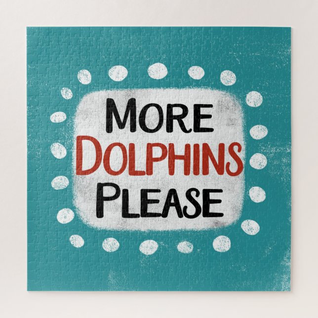 More Dolphins Please Jigsaw Puzzle (Vertical)