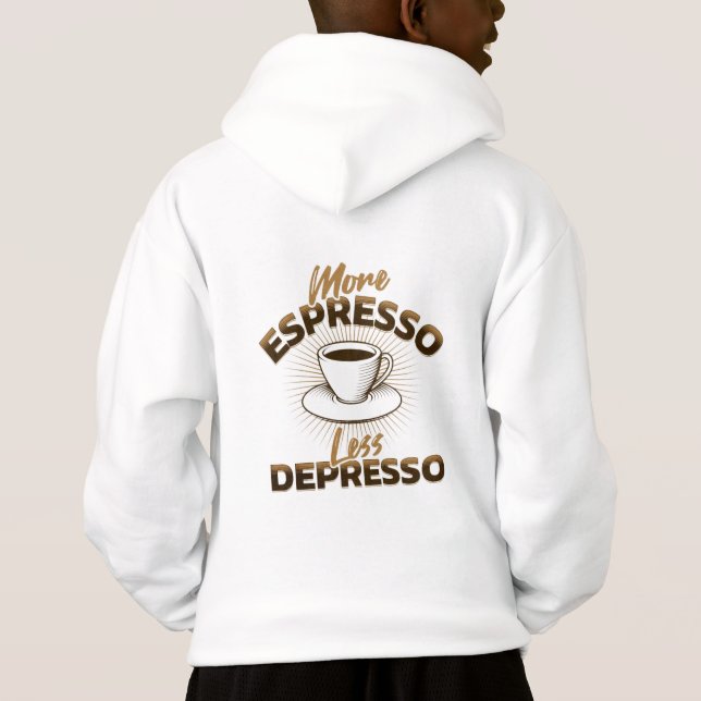 More Espresso Less Depresso – Coffee Quote Design (Back)
