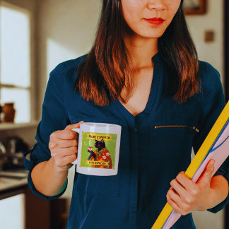 More Espresso, Less Depresso Two-Tone Coffee Mug