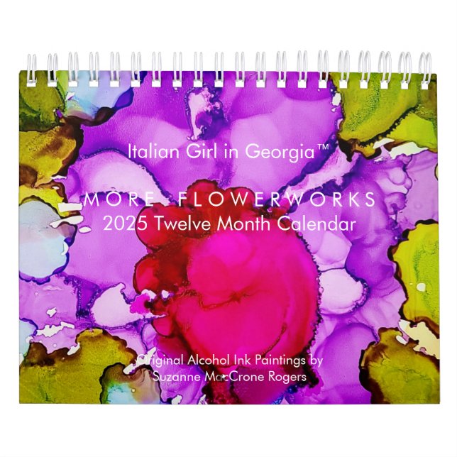 More Flowerworks - 2025 Twelve Month Art Calendar (Cover)